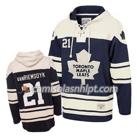 Camisola Toronto Maple Leafs James Van Riemsdyk 21 Azul Sawyer Hoodie - Homem